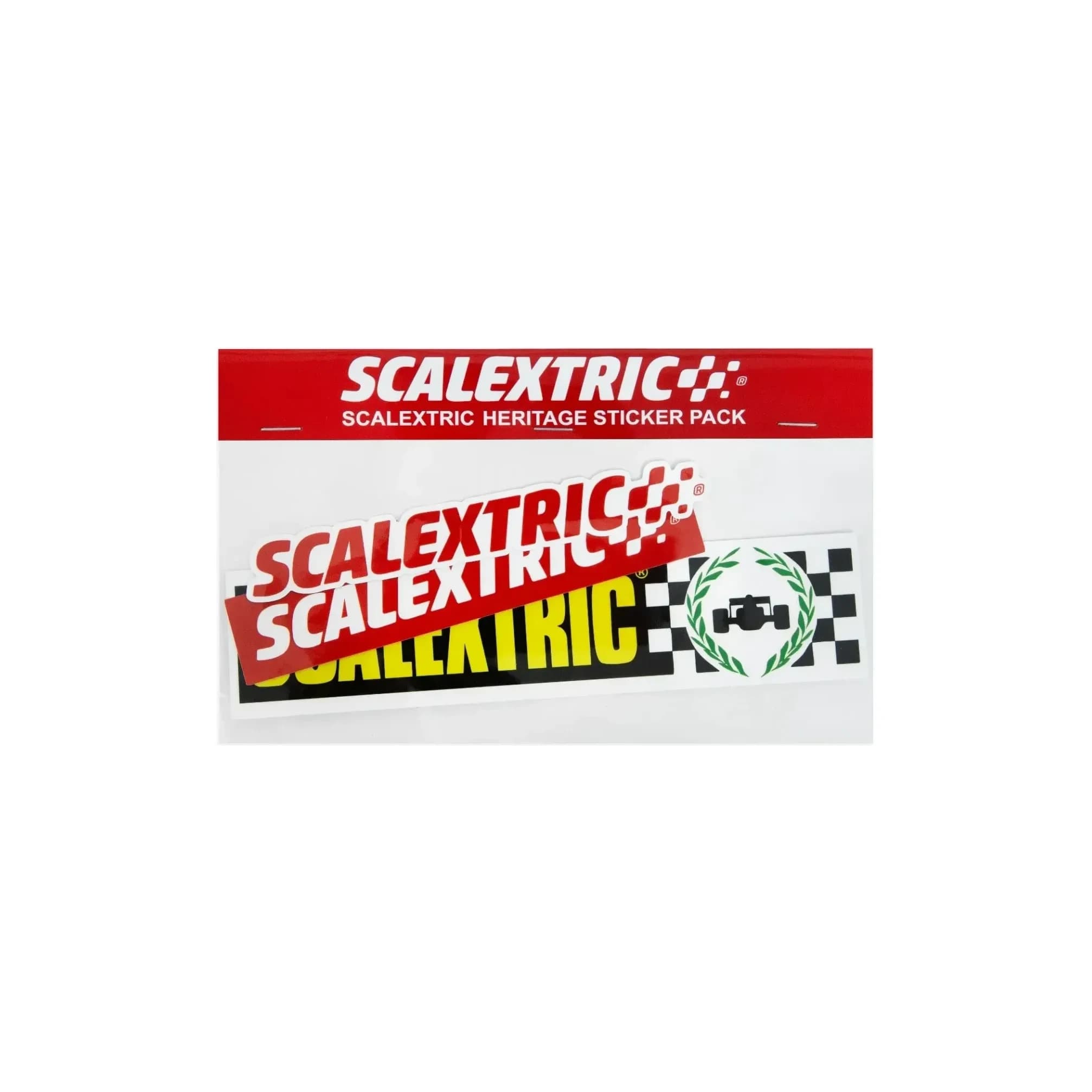 Scalextric, Heritage sticker pack, front